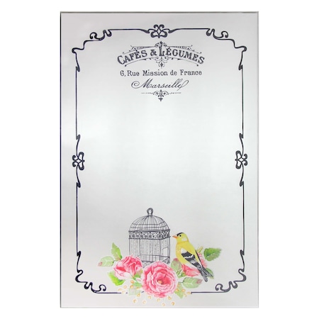 Infinity Instruments French Country Cafe - H 24 W 16Multicolored Glass Decorative Frame 15432